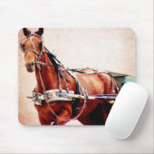 Tapis De Souris Cheval Buggy (Avec souris)