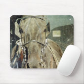 Tapis De Souris Cheval Buggy Grunge Amish (Avec souris)