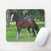 Tapis De Souris Cheval Clydesdale (Avec souris)