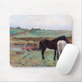 Tapis De Souris Cheval dans une prairie, Edgar Degas (Avec souris)