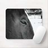 Tapis De Souris Cheval de B&W (Avec souris)