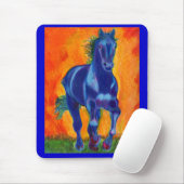 Tapis De Souris Cheval de bleu de Brillian (Avec souris)