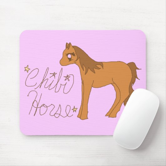 Tapis De Souris Cheval de Chibi (Avec souris)