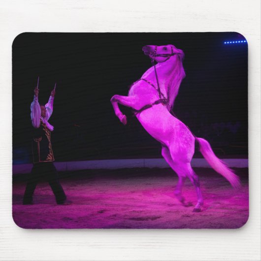 Tapis De Souris Cheval de cirque rose (Devant)