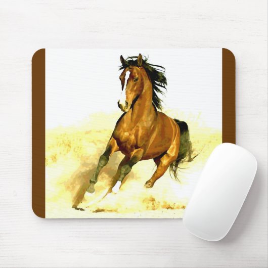 Tapis De Souris Cheval de course (Avec souris)