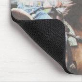 Tapis De Souris Cheval de course de baril (Coin)