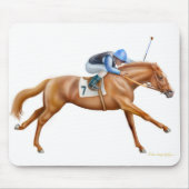 Tapis De Souris Cheval de course Mousepad de pur sang (Devant)