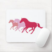 Tapis De Souris Cheval de course (rouge) (Avec souris)