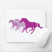 Tapis De Souris Cheval de course (violet) (Avec souris)