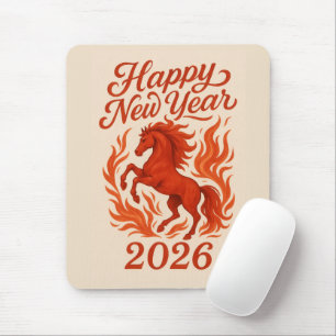 Tapis De Souris Cheval de feu chinois 2026