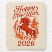 Tapis De Souris Cheval de feu chinois 2026 (Devant)