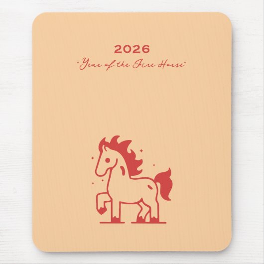 Tapis De Souris Cheval de Feu Mignon (Devant)