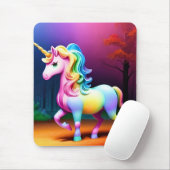 Tapis De Souris Cheval de licorne blanche-37474 (Avec souris)