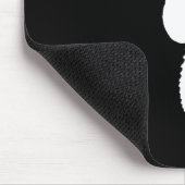 Tapis De Souris Cheval de mer noir et blanc (Coin)