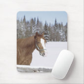 Tapis De Souris Cheval d'hiver (Avec souris)