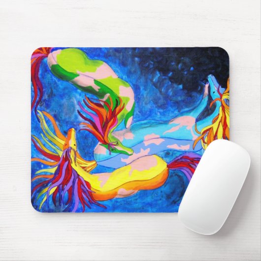 Tapis De Souris Cheval d'une couleur différente (Avec souris)