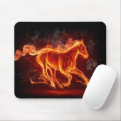 Tapis De Souris Cheval en feu (Avec souris)