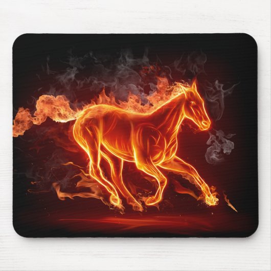Tapis De Souris Cheval en feu (Devant)