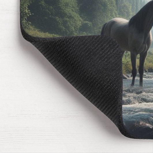 Tapis De Souris Cheval En Flux Mousepad (Coin)