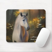 Tapis De Souris Cheval en forêt enchantée (Avec souris)