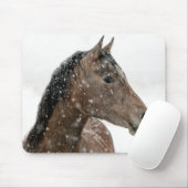 Tapis De Souris Cheval en hiver (Avec souris)