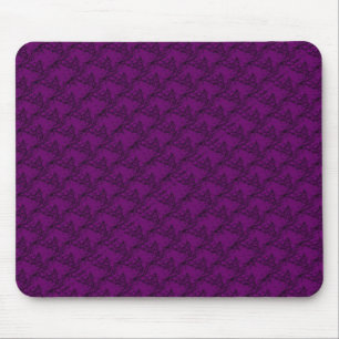Tapis De Souris Cheval en rouge violet artdeco