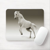 Tapis De Souris Cheval Equestre Blanc Mare (Avec souris)