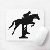 Tapis De Souris Cheval et cavalier de pullover de chasseur (Avec souris)