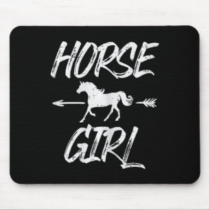 Tapis De Souris Cheval Fille Animal Horseback équitation Equestre