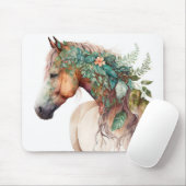 Tapis De Souris Cheval floral exceptionnel (Avec souris)