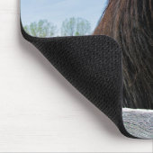 Tapis De Souris Cheval friésien noir (Coin)