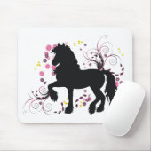 Tapis De Souris Cheval frison (Avec souris)