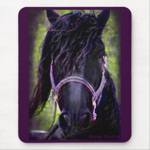 Tapis De Souris Cheval frison Mousepad