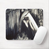 Tapis De Souris Cheval Gris (Avec souris)
