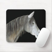 Tapis De Souris Cheval gris (Avec souris)