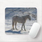 Tapis De Souris Cheval gris Mousepad (Avec souris)