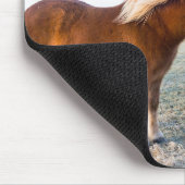 Tapis De Souris Cheval islandais en hiver en Islande (Coin)