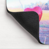 Tapis De Souris Cheval jaune et Coeur rouge (Coin)