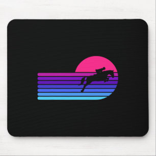Tapis De Souris Cheval Lover Équitation équitation Équestre Rétro