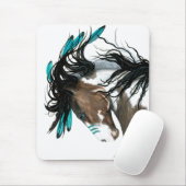 Tapis De Souris Cheval Majestic Pinto de Bihrle (Avec souris)