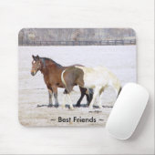 Tapis De Souris Cheval Meilleurs amis Mousepad (Avec souris)