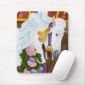Tapis De Souris Cheval Mousepad de carrousel (Avec souris)