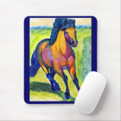 Tapis De Souris Cheval Mousepad de couleur d'eau (Avec souris)