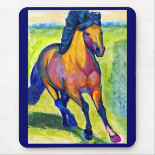 Tapis De Souris Cheval Mousepad de couleur d'eau