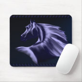 Tapis De Souris Cheval Mousepad de silhouette (Avec souris)