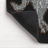 Tapis De Souris cheval noir (Coin)