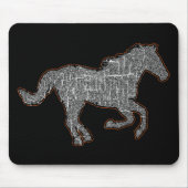Tapis De Souris cheval noir (Devant)