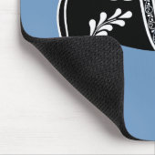 Tapis De Souris Cheval noir/blanc folklorique de Dala, frison (Coin)