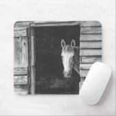 Tapis De Souris Cheval Peekaboo Grey Mare (Avec souris)