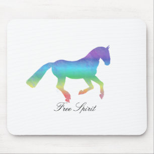 Tapis De Souris Cheval peint d'esprit libre